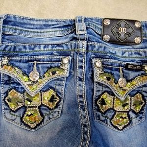 Girls camo miss me jeans size 10